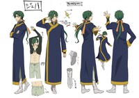 ジェハのキャラクター設定画。(c)草凪みずほ・白泉社／暁のヨナ製作委員会