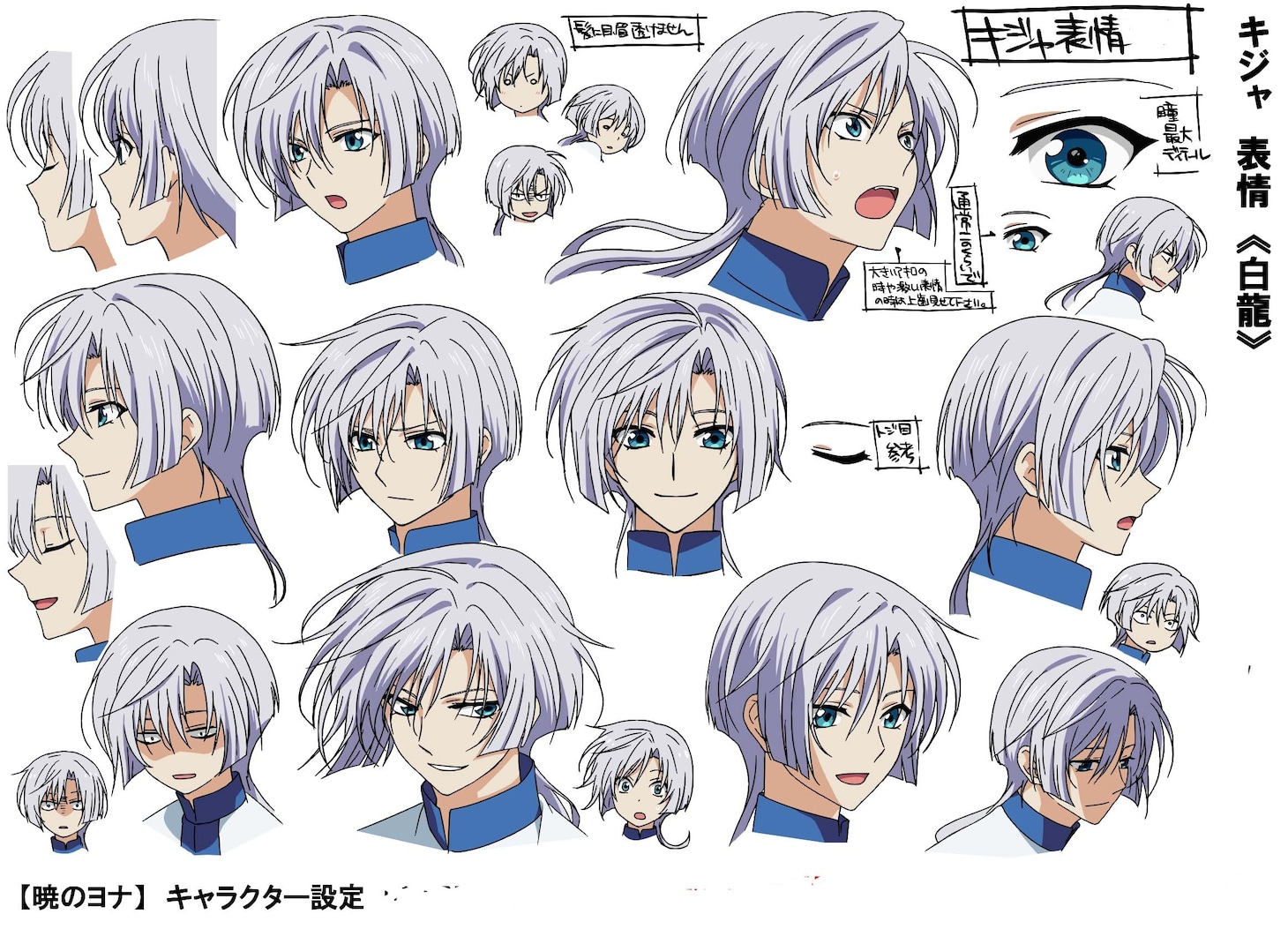 キジャのキャラクター設定画。(c)草凪みずほ・白泉社／暁のヨナ製作委員会