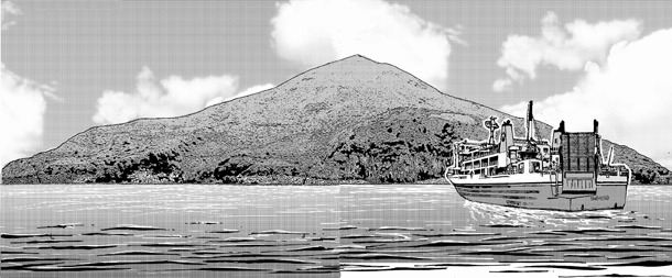 「オーイ！ とんぼ」の舞台になる島。