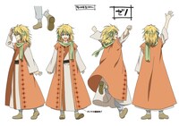 ゼノのキャラクター設定画。(c)草凪みずほ・白泉社／暁のヨナ製作委員会