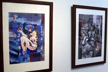 士郎正宗の複製原画。