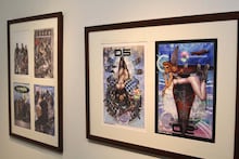 士郎正宗の複製原画。