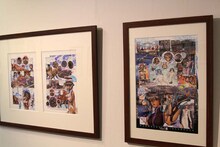 士郎正宗の複製原画。