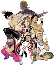 「しんにち！」カット (c)新日本プロレス (c)まつもと剛志/白泉社