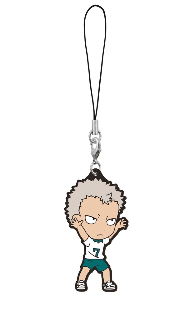 E賞「ライバルラバーストラップ」の1種。(c)古舘春一／集英社・「ハイキュー!!」製作委員会・MBS