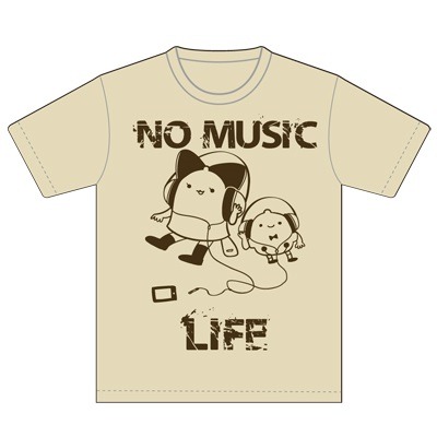 「ベルリンは鐘」無音Tシャツ（ライトベージュ）フロント