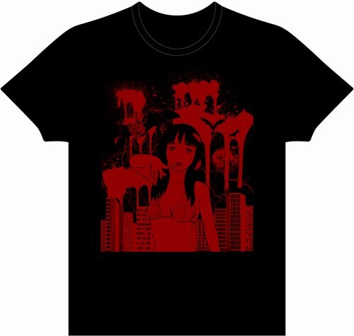 早見純の「Vampire」Tシャツ。