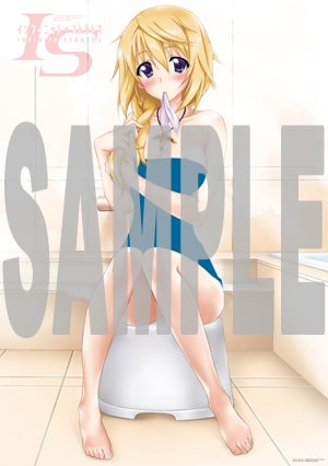 お湯をかけるとタオルが透ける「シャルロット透け透けお風呂ポスター」。