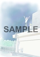 ふみふみこ「ぼくらのへんたい」6巻のアニメイト特典。裏面はふみ本人によるイラストが印刷されている。