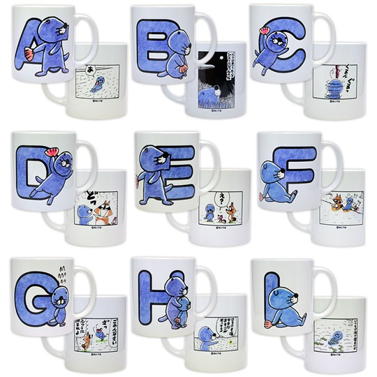 「ぼのぼの アルファベットマグカップ」