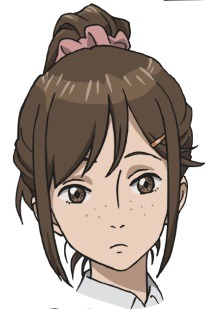 鈴木アキホ（CV：前田玲奈）キャラクター設定画 (c)岩明均／講談社・VAP・NTV・4cast