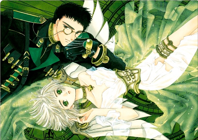 「クリアファイルセットA」（4枚入り）に封入される「CLOVER」のクリアファイル。 (c)CLAMP・ShigatsuTsuitachi CO.,LTD.