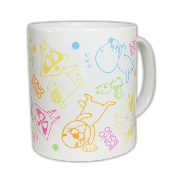 9月上旬に発売されるヤマシロヤ限定商品の「ぼのぼのマグカップ」A。(c)いがらしみきお／竹書房 AUTHORIZED BY PHOENIX CORPORATION,LTD.