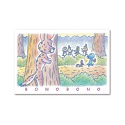 ヤマシロヤの「ぼのぼの」フェアでプレゼントされるポストカードBの表面。(c)いがらしみきお／竹書房 AUTHORIZED BY PHOENIX CORPORATION,LTD.