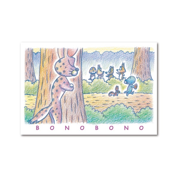 ヤマシロヤの「ぼのぼの」フェアでプレゼントされるポストカードBの表面。(c)いがらしみきお／竹書房 AUTHORIZED BY PHOENIX CORPORATION,LTD.