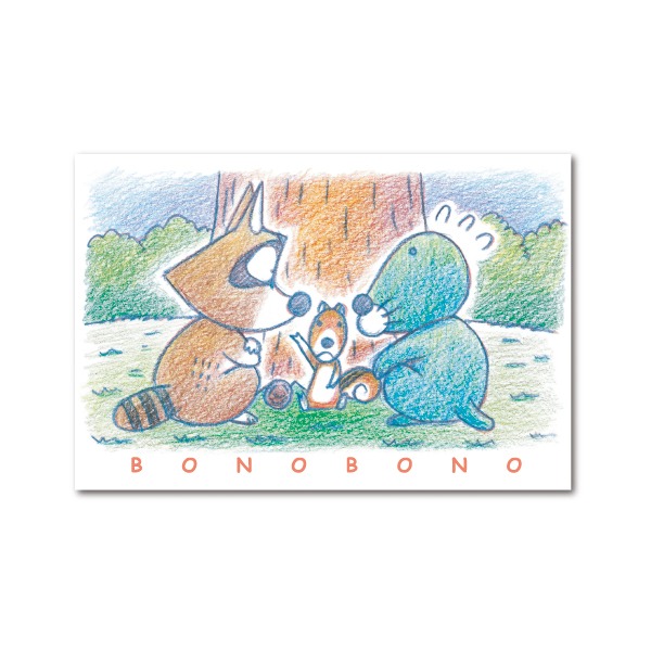 ヤマシロヤの「ぼのぼの」フェアでプレゼントされるポストカードAの表面。(c)いがらしみきお／竹書房 AUTHORIZED BY PHOENIX CORPORATION,LTD.