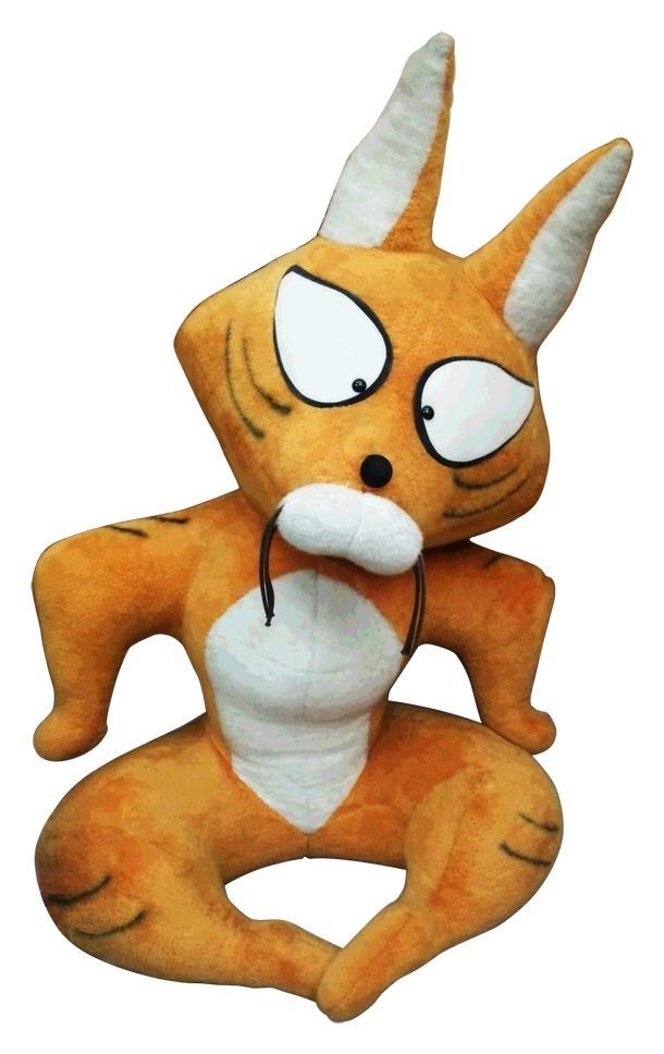 ヤマシロヤの「ぼのぼの」フェア会場に飾られる「スナドリネコさん特大ぬいぐるみ」。(c)いがらしみきお／竹書房 AUTHORIZED BY PHOENIX CORPORATION,LTD.