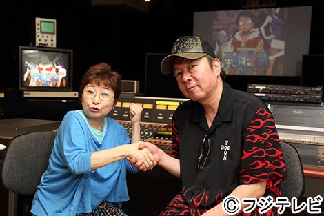 モンキー・D・ルフィ役の田中真弓（左）と古田新太。