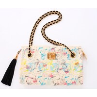 「F.I.N.E.×家作（casa-cue）コラボバッグ “PARTY COCO"－『タケオの世界柄』パーティーバッグ」