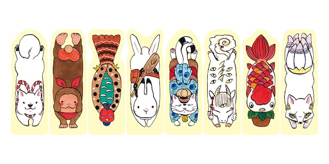 「鬼灯の冷徹」15巻限定版に付いてくる「動物おしり付箋」。