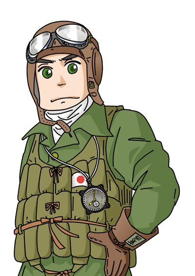 葛西りいちの新連載「零戦（ゼロセン）少年」のカット。