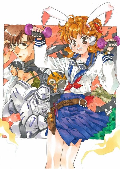 むっちりむうにいによる「小娘オーバードライブ」のイラスト。