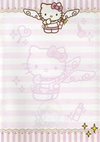 付録のキティちゃんとのコラボノートより、「天使1/2方程式」のゆい子キティ。(C)1976,2014 SANRIO CO.,LTD. APPROVAL NO.G551327