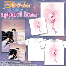 原画柄Tシャツ、マイクロ見にファイバータオル、タペストリー。(C)Naoko Takeuchi(C)武内直子・PNP／ミュージカル「美少女戦士セーラームーン」製作委員会2014(C)武内直子・PNP・講談社・東映アニメーション(C)武内直子・PNP・東映アニメーション