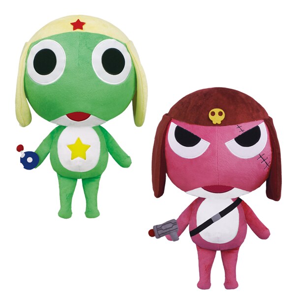 プライズ景品の「ケロロ＆ギロロ BIGぬいぐるみ」(c)2014 Mine Yoshizaki/KADOKAWA, SUNRISE(c)FURYU CORPORATION 2014