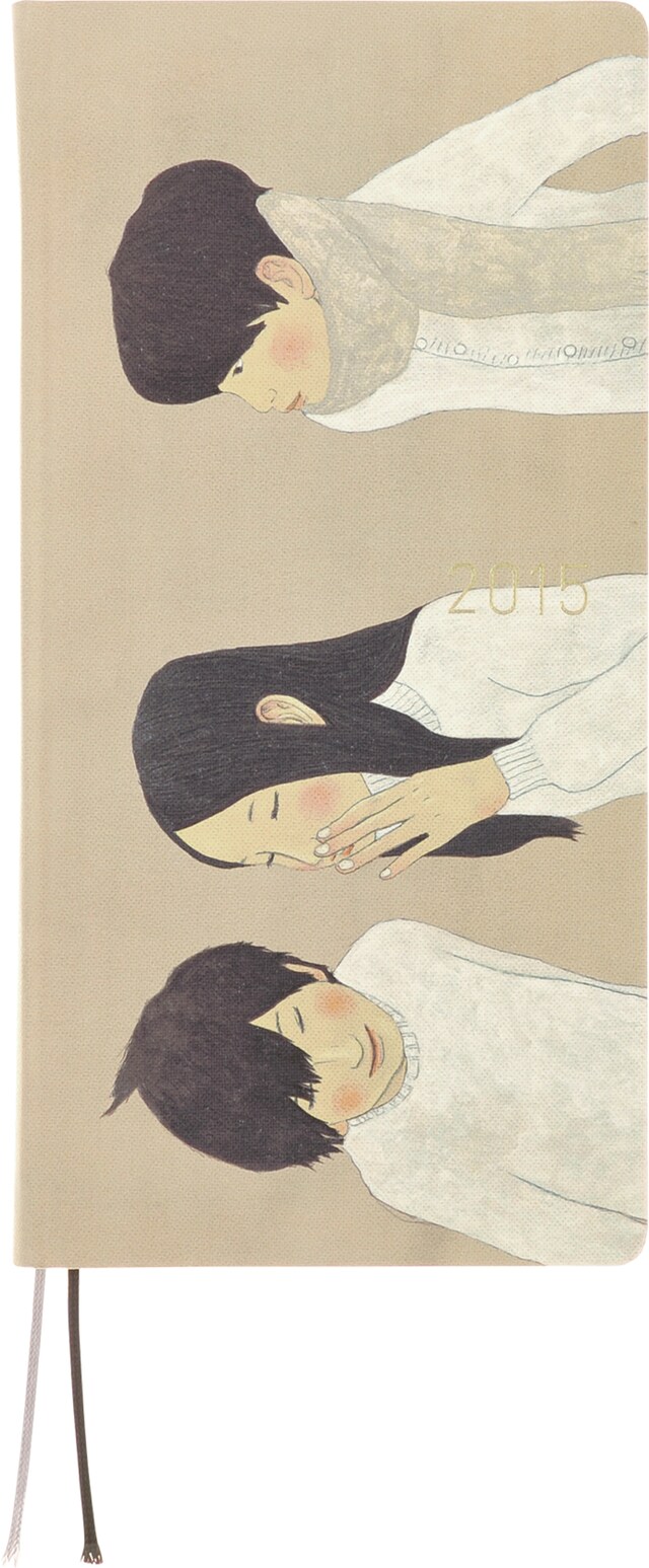 松本大洋のイラストがあしらわれた「ほぼ日手帳 WEEKS 2015 ボールのようなことば。」。