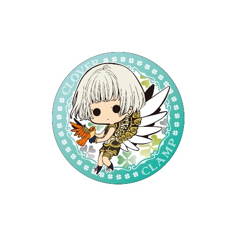アニカプ（缶バッチ）全12種のうちの1種。価格は1個200円。(c)CLAMP・ShigatsuTsuitachi CO.,LTD.