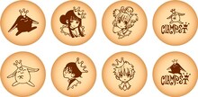 CLAMPクッキーの絵柄はランダムで入れられている。(c)CLAMP・ShigatsuTsuitachi CO.,LTD.