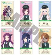 江ノ電のコラボ入場券。 (c)浜弓場双・芳文社／ハナヤマタ製作委員会