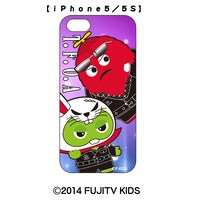 「ガチャピン＆ムック×T.F.O.Aコラボ iPhone・スマホケース［オーロラグラデ背景］」。※写真はiPhone5/5s用のもの