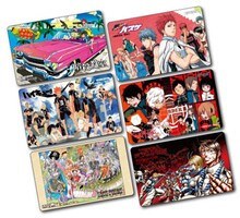 「アニメイトカード着せ替えステッカー」(c)松井優征/集英社  (c)藤巻忠俊/集英社 (c)古舘春一/集英社 (c)葦原大介/集英社 (c)尾田栄一郎/集英社 (c)貴家悠・橘賢一/集英社