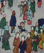 「ドラえもん 浮世絵木版画」