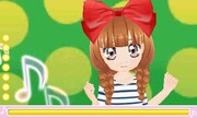 「ドーリィ♪カノン ドキドキ♪トキメキ♪ ヒミツの音楽活動スタートでぇ～す!!」画面写真（画像は開発中のもの） (c)やぶうち優/小学館・BANDAI・電通 (c)Happinet