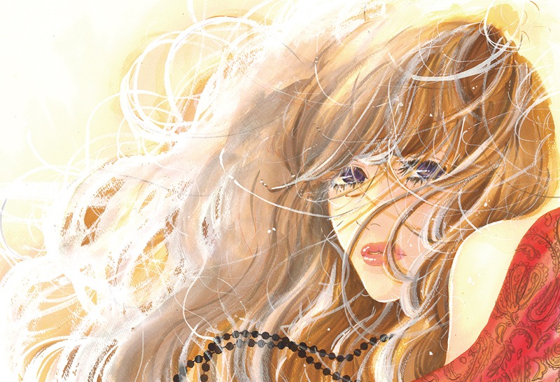 映画化が告知された、ジョージ朝倉「ピース オブ ケイク」イラスト。