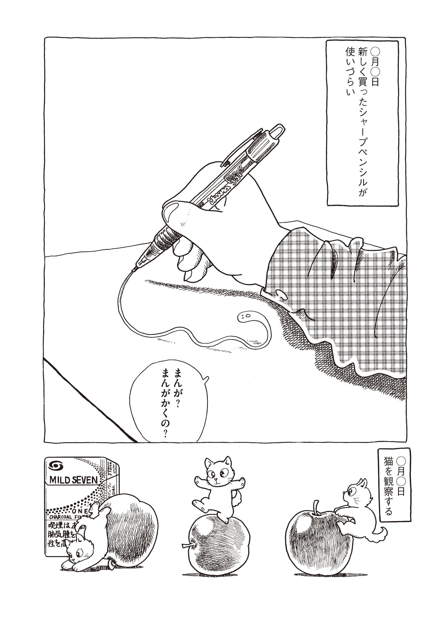 吾妻ひでお「カオスノート」より。