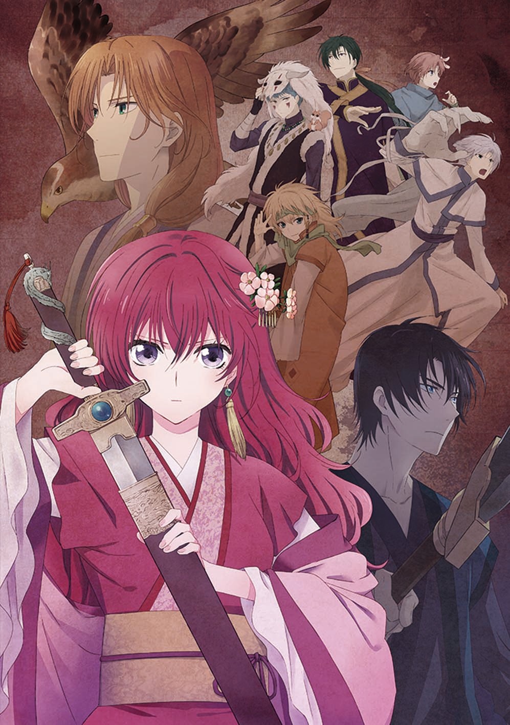 アニメ「暁のヨナ」キービジュアル (c)草凪みずほ・白泉社 / 暁のヨナ製作委員会