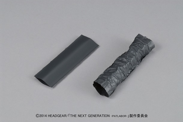 プラモデル「1/48 98式AVイングラム」に使用されているビニールフィルム素材。(c)2014 HEADGEAR/「THE NEXT GENERATION -PATLABOR-」製作委員会
