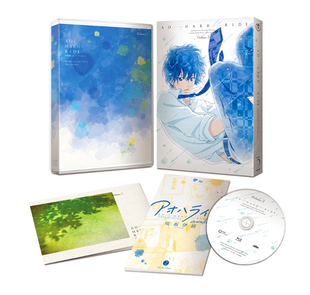 アニメ「アオハライド」のBlu-ray&DVD2巻初回限定版の展開図。 (c)2014 咲坂伊緒／集英社・「アオハライド」製作委員会