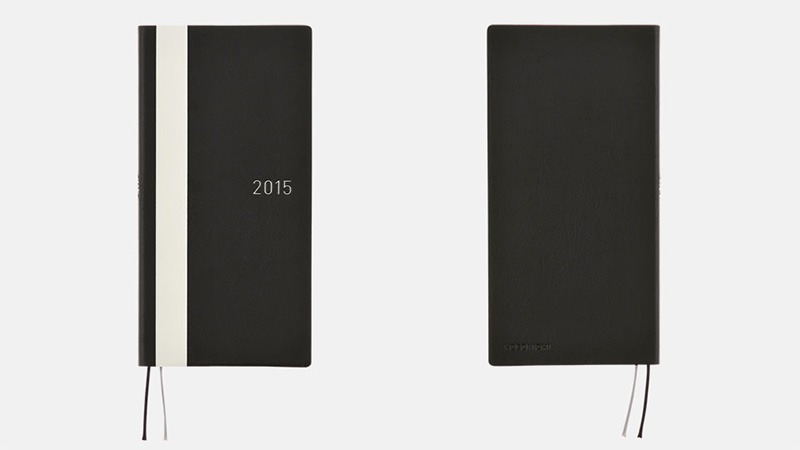 「ほぼ日手帳 WEEKS 2015」の「ホワイトライン」。このデザインをベースに、「学生 島耕作」オリジナルのデザインで制作される。