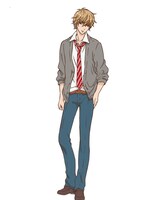 佐田恭也の設定画。(c)八田鮎子／集英社・「オオカミ少女と黒王子」製作委員会