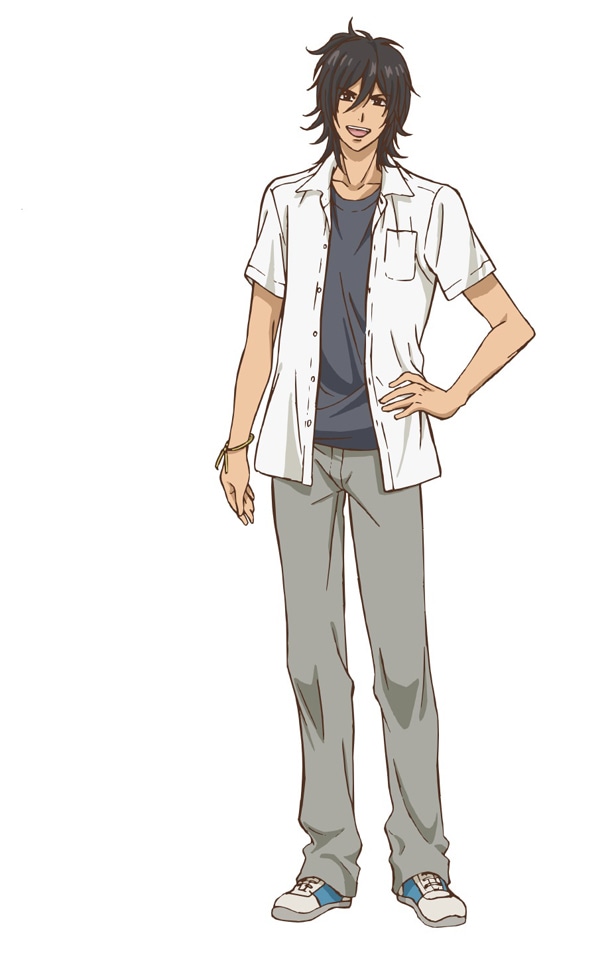 日比谷健の設定画。(c)八田鮎子／集英社・「オオカミ少女と黒王子」製作委員会