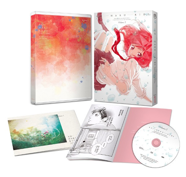 アニメ「アオハライド」のBlu-ray&DVD1巻初回限定版の展開図。(c)2014 咲坂伊緒／集英社・「アオハライド」製作委員会