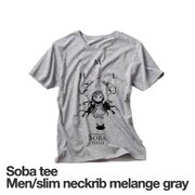 「そばtee Men/スリムリブ」のメランジェグレー。