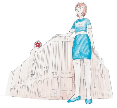 デパガちゃんは伊勢丹新宿店よりも大きい。(c)タナカカツキ