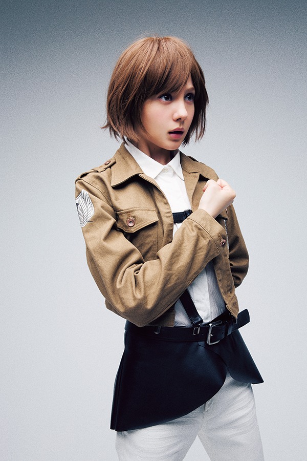 主人公エレンの幼馴染アルミンを演じたトリンドル玲奈。