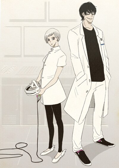 萩原浬による新連載「PARADRUGS（パラドラッグス）」のカット。